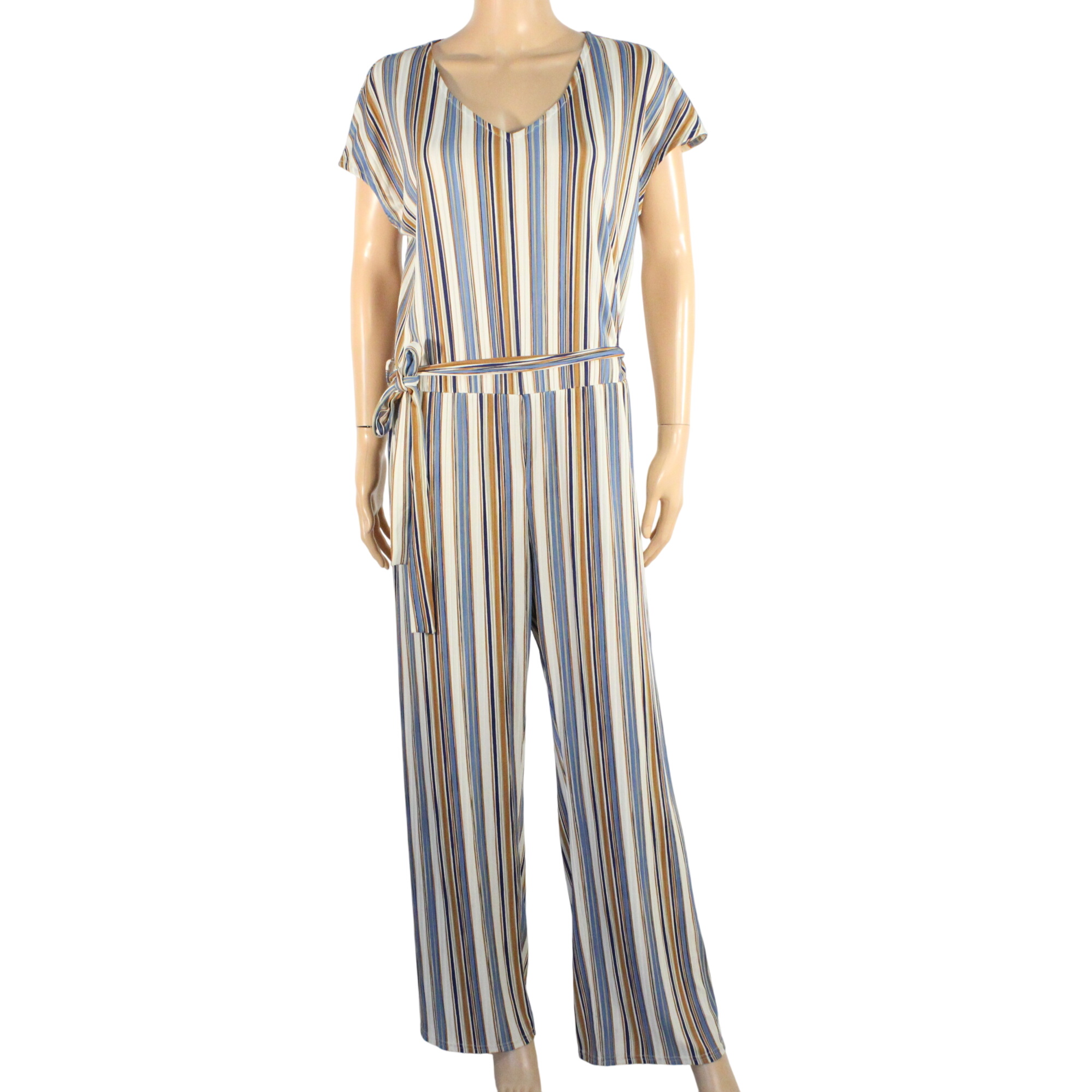 Combinaison Femme Beige & Bleue Taille 4 Très bon état -  reconditionné disponible sur Label Emmaüs